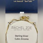 Rachel Zoe Bracelet  sterling bracelet w cubic zirconia, adjustable- great gift Photo 2