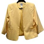 BFA Classics Women’s Yellow Blazer Suit Jacket Size 8P Petite Photo 0