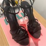 Ralph Lauren Purple Label Black Strappy Heel Size 7.5 Photo 6
