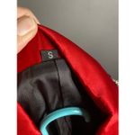 European Style Women Luxury Suit Bright Sequins Design Coat Small NWOT Red Photo 4