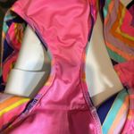 Victoria's Secret 2 Piece Bikini Bright Rainbow Chevron Stripes Halter Top M Photo 13