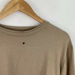 Koral Tan Short Sleeve Logo Back Cut Off Tee Women's Size Small S Photo 1