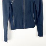 Harley Davidson Black Long Sleeves Front Zipper Pockets Knit Jacket, Medium Photo 6
