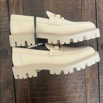 ZARA NWT Buckle Horsebit Loafers White Gold Size US 8 Photo 7