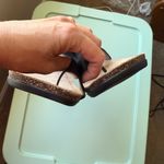 Dansko Reece Waxy Burnished Leather Sandal Stone Brown Grey EU 40 US 9.5-10 Photo 2