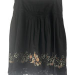 Sugar Lips  Women's Size Medium‎ Black Embroidered Floral Lace Above Knee Skirt Photo 0