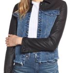 BLANK NYC FAUX LEATHER DENIM MOTO JACKET Photo 1