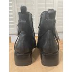 Linea Paolo Valona Ankle Boots Black Leather Size 7 NWOB Stack Heel Strappy Photo 7