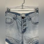 One Teaspoon  Romeos Button Fly Distressed Denim Shorts Size 25 Photo 4