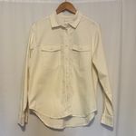 Good American Denim Fitted Shirt in Cloud White size Large NWT Photo 4