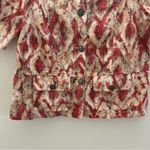 Chico's Women's Pink Lolla Rossa Linen Blend Short Sleeve Button Front Jacket S Photo 1