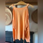 Free People NWOT We The Free Chill Out Cold Shoulder Pullover Top orange xs Photo 6