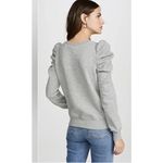 Rebecca Minkoff Janine Puffed Shoulder Heather Gray Sweatershirt Size XS Photo 1