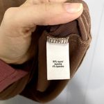 Edgely Brown Gold Metallic Scoop Neck Short Sleeve Oversized Boho Top XL Photo 1