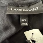 Lane Bryant Black Cold Shoulder V Neck Maxi Dress Women Size 14 16 Rayon NWT Photo 5