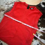 The Kooples Romantic Mixed Knit Crop Top In Orange Size Medium Photo 5