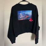 Pro Standard Boston Red Sox Crop Top Sweater Black Size M Photo 7