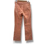Mother The Insider Ankle Fray‎ Raw Hem Jeans in Chalk It Up Terracotta Sz 28 Orange Photo 4