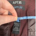 Apt. 9 Modern Fit Maroon Wide Leg Slacks/ Pants Photo 3