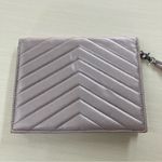 Neiman Marcus  Women's Purse Metallic‎ Neutral Clutch Flap Top Magnetic Closure Photo 3