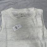Lou & grey NWT XS White Cotton Blend Sweater Vest Tank C4 Photo 2