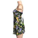Farm Rio Capri Floral Sleeveless Mini Dress, Black, XS Photo 5