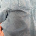 Sundance  Bastille Easy Straight Leg Paperbag Floral Pants Soft Chambray Size 4 Photo 5