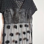 Sundance  black lacy overlay sheer dress whimsigoth Photo 1