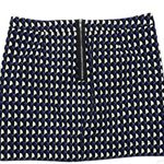 J.Crew Size 8 Blue & Black Jet Set Geometric Print Mini Skirt Fully Lined Photo 1