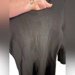 Antonio Melani Black Scallop Hem Fit & Flare Knit Dress Sz L Floral Texture Photo 4