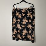 Pact 2 piece set Luxe Jersey Elevated Tank Top/Skirt Black Tan Floral XXXL Photo 3