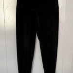 Aerie  Black Shiny High Rise Ankle Athletic Workout Loungewear Leggings XL Photo 0