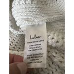 Lulus  Sweater Tank Top Womens Large White Loose Knit Cropped Relax Fit Boho Photo 4