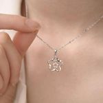Silver Star Pendant Necklace Photo 4