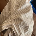 J.Crew  tan and white stripe wrap tie shirt Photo 6