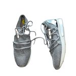 JSlides NEW URBAN SPORTS J/SLIDE SILVER METALLIC LACE UP SNEAKERS Photo 2