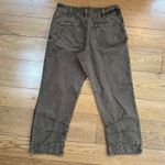 We The Free FREE PEOPLE  Supersonic Slim Pants / Breen Brown Low Rise SZ 10 Photo 1