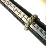 Faux pearl rhinestone cluster ring Photo 6