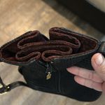 Sondra Roberts  Bucket Zip Purse Red Suede Snake Skin Pattern Button Closure‎ Photo 10