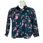 Denim & Co. Adaptive Classic Tunic Shirt with Rounded Hem Fall Teal Size M Blue Size M Photo 0