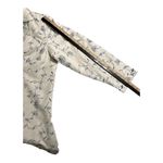 Susan Graver VTG  Ivory Blue embroidery Floral Linen Blend coat size 1X Photo 9