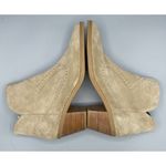 Rebecca Minkoff Womens Tan Suede Ankle Boots 9.5 Bootie Heel Career Casual Photo 4