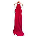 Liv Foster Mermaid Gown Size 4US Red Halterneck Sleeveless Party‎ Dress NEW Photo 2