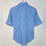 Ralph Lauren Blue White Gingham Checkered Button Down Short Sleeve Shirt Photo 1