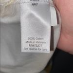 SO  Yellow and White Polo Collar Crop Top Photo 6