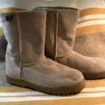Australian Boot Company tan‎ leather boots cow suede sheep fur size 9 Tan Photo 0