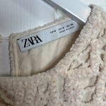 ZARA Limited Edition Ecru Knit Ivory Winter Crochet Long Boho Dress W1100 Sz S Photo 8