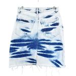 ZARA  Blue Tie Dye A-Line Denim Mini Skirt Size XS Photo 1