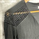 Tea n Cup Black Knit Top Size M Photo 5