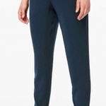 Lululemon On The Fly Navy Jogger Pants Womens Size 10 Athleisure Casual Workout Photo 0